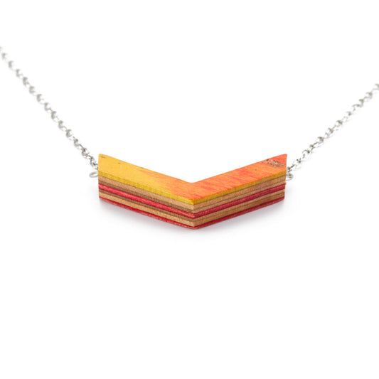 Arrow Recycled Skateboard Chain Necklace-0
